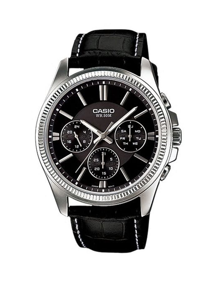 CASIO Men's Water Resistant Chronograph Watch MTP-1375L-1A - Image 1