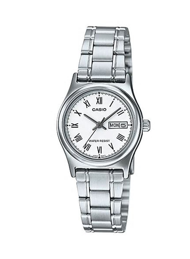 CASIO Women's Water Resistant Analog Watch LTP-V006D-7B - 25 mm - Silver - Image 1