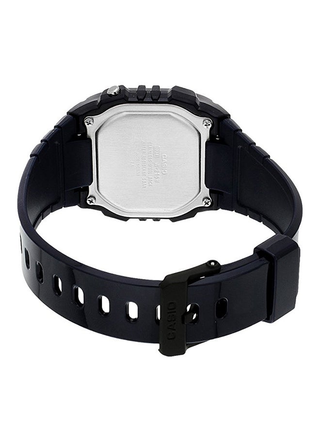 CASIO Men's Water Resistant Digital Watch W-215H-2A - 40 mm - Black - Image 2