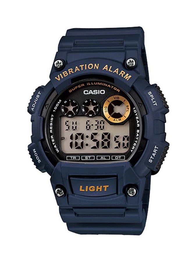 CASIO Men's Water Resistant Digital Watch W-735H-2A - 47 mm - Blue - Image 1