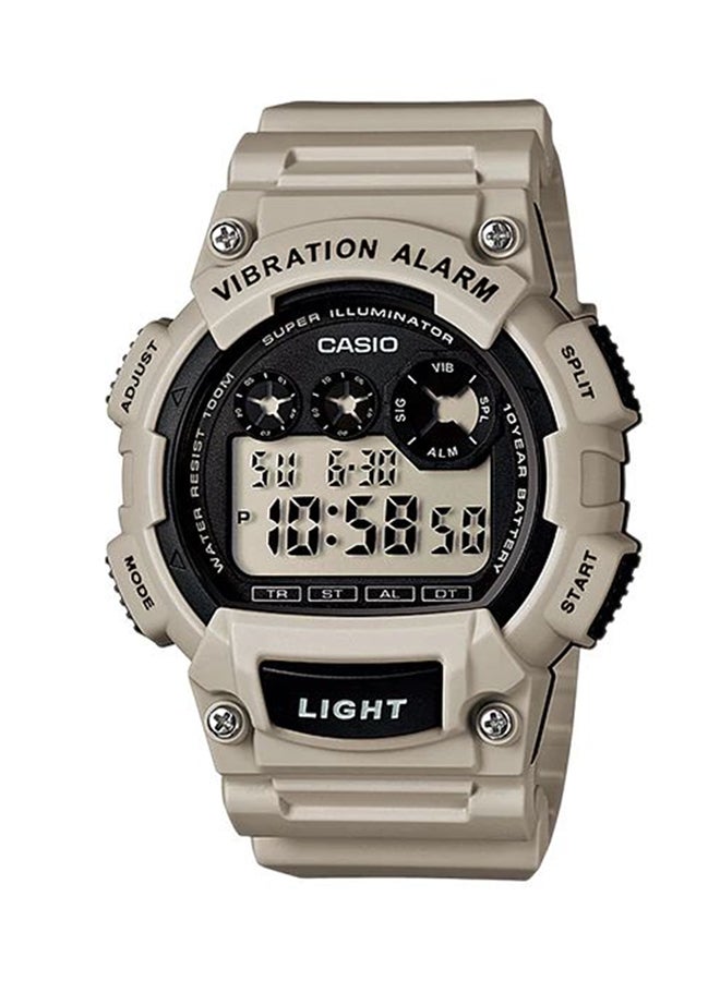 CASIO Men's Water Resistant Digital Watch W-735H-8A2 - 47 mm - Grey - Image 1