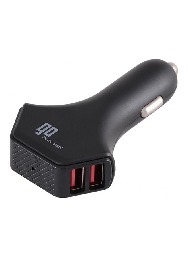 GO Car Adapter 10 Ampere With 4 USB Ports Black  - Image 1