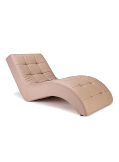 R2R FURNITURE S Shaped Relaxation Lounger Beige 206x85x84centimeter 