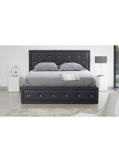 R2R FURNITURE Crystal Bed With Mattress Black 180x122x200centimeter  - Image 2