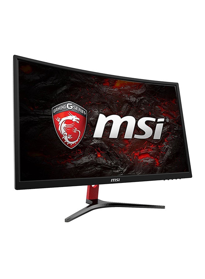 MSI - Optix G24C 24 inch VA LCD Full HD Curved Gaming Monitor With 144Hz, AMD FreeSync and DisplayPort HDMI USB Black/Red - Image 1