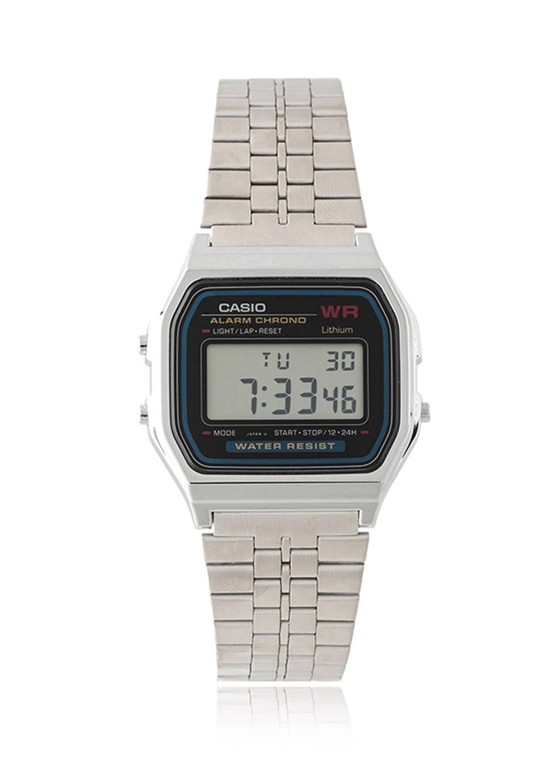 CASIO Men's Classic Digital Watch A159W-N1DF - 35 mm - Silver - Image 1