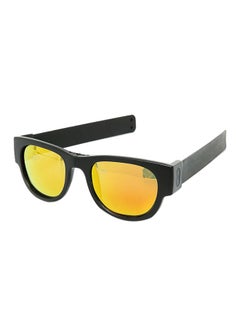 SlapSee Folding Sunglasses, UV400 Protection, Trendy Design for Men & Women, Ultralight & Easy to Carry Foldable Sunglasses, Wrist Slapping Sunglasses that never fall off, Black Frame, Black Slap, Multi Lens  - Image 1