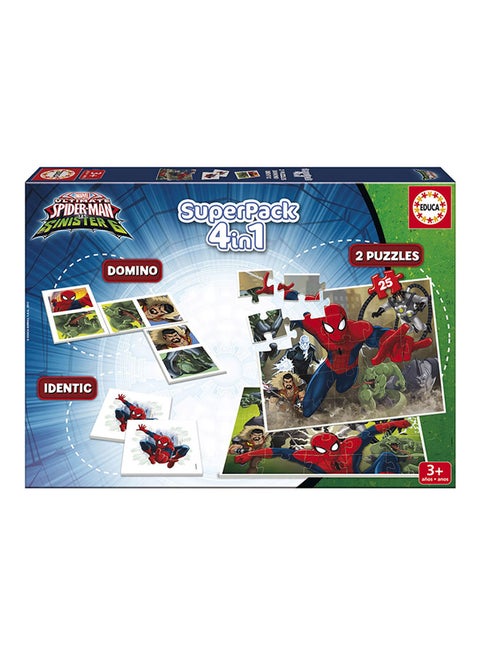 4-In-1 Superpack Spiderman Game Set