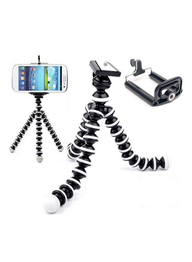 Universal Flexible Octopus Tripod Stand With Phone Holder Black  - Image 1