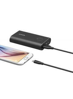 آنكر كابل شحن ومزامنة بيانات باور لاين بمنفذ مايكرو USB أسود  - Image 3