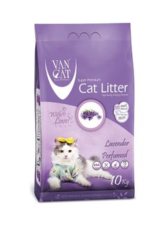 VAN CAT Clumping Bentonite Cat Litter Lavender 10kg 