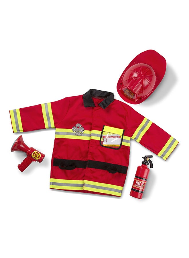 Melissa & Doug Fire Chief Role Play Costume Set – Pretend Play Dress-Up Outfit with Jacket, Helmet, Badge, Fire Extinguisher & Accessories – Imaginative Play for Kids Ages 3+ | MD4834 - Image 1