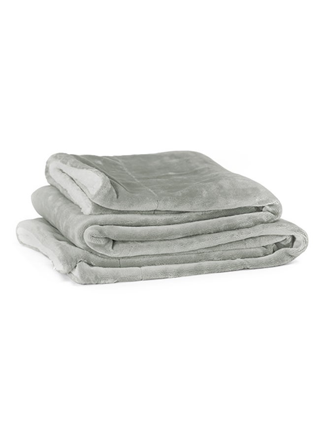Casa Comfort Sherpa Throw Grey 130x152cm