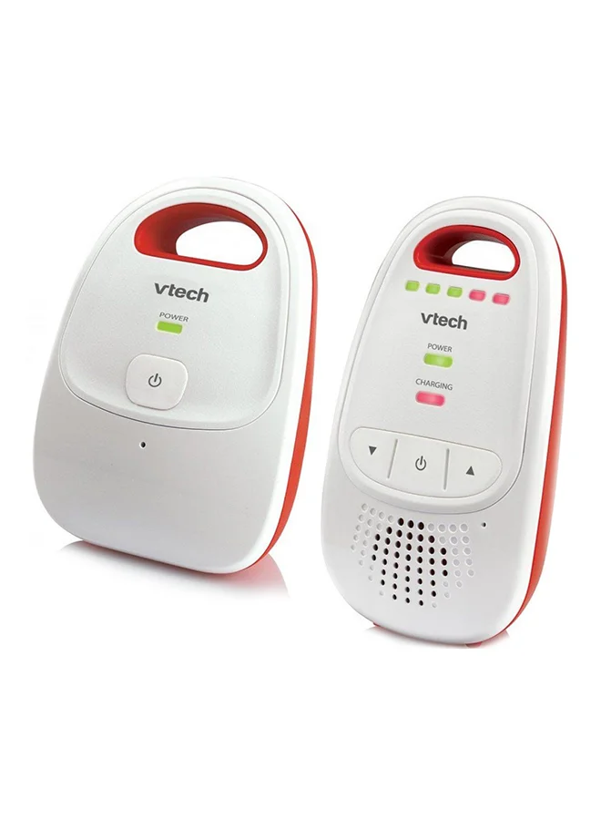vtech Baby BM1000 Digital Audio Baby Monitor, White/Red |Long Range DECT digital technology 14 hours battery life