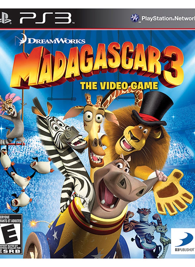 دي ثري بابليشر لعبة Madagascar 3 - بلايستيشن 3 - adventure - playstation_3_ps3 - Image 1