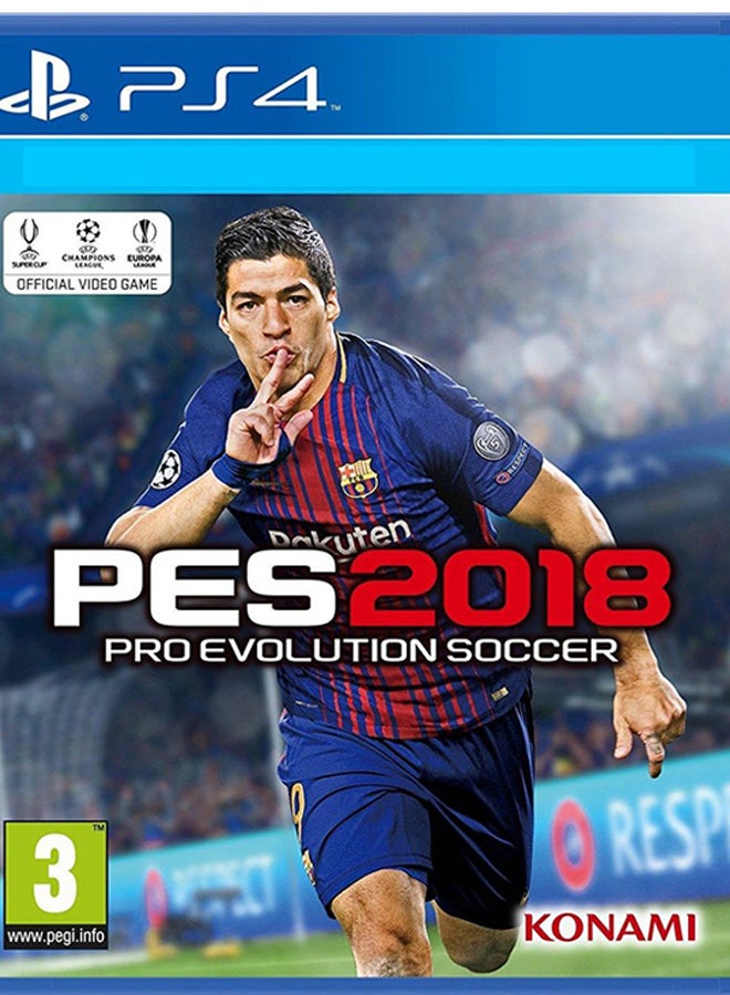 كونامي لعبة "PES 2018 Pro Evolution Soccer" (إصدار عالمي) - رياضات - بلاي ستيشن 4 (PS4) 