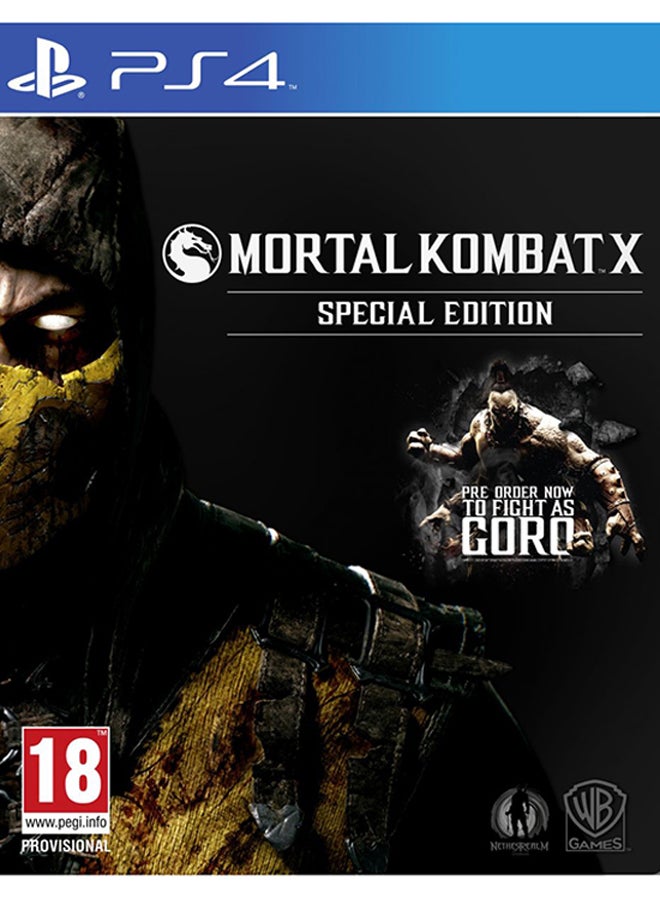 Mortal Kombat X Special Edition - PAL - PlayStation 4 - fighting - playstation_4_ps4 - v1512976403/N12742073A_1