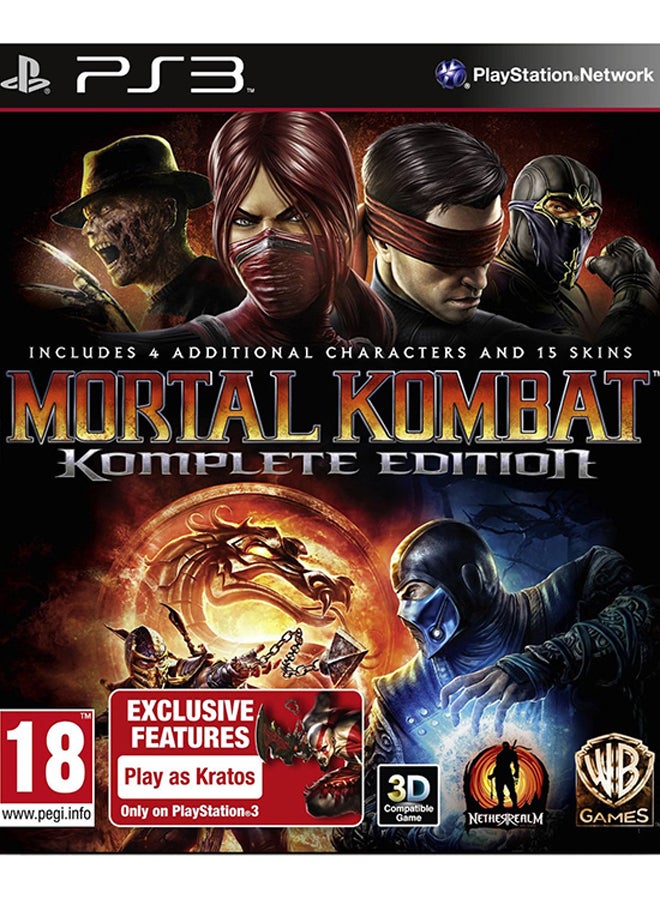 دبليو بي جيمز - لعبة Mortal Kombat Komplete Edition (الإصدار الدولي) - قتال - بلاي ستيشن 4 (PS4) - Image 1