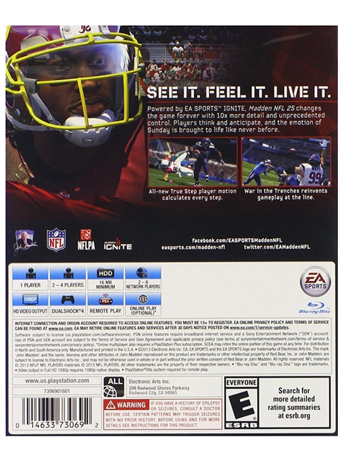 EA Madden NFL 25 - Region 5 - PlayStation 4 - sports - playstation_4_ps4 - Image 2
