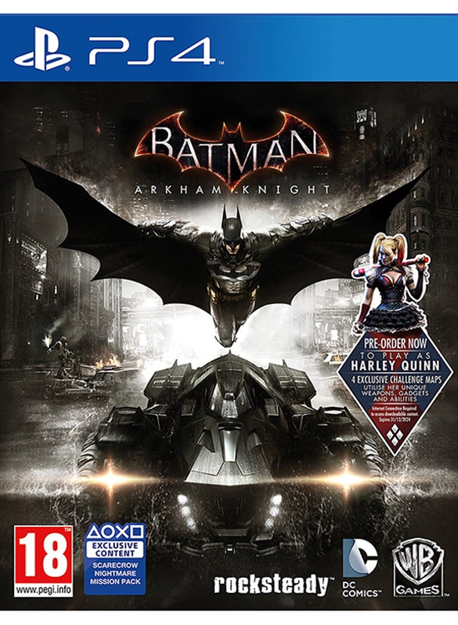 Batman Arkham Knight With Bonus DLC (Intl Version) - adventure - playstation_4_ps4
