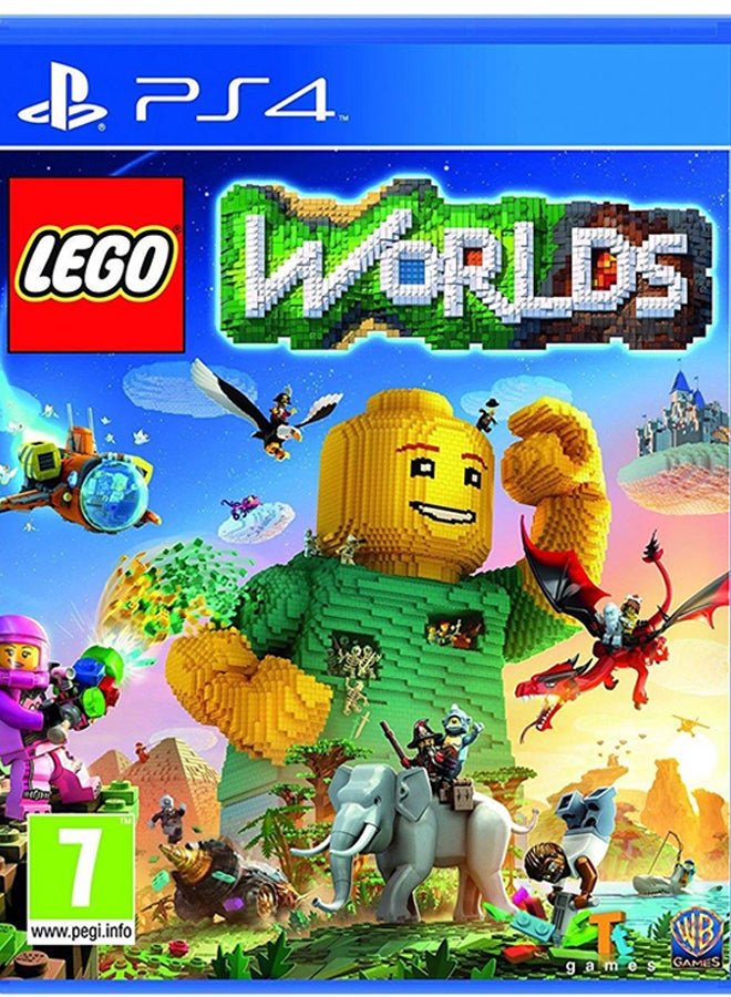 دبليو بي جيمز لعبة "LEGO Worlds" (إصدار عالمي) - مغامرة - بلاي ستيشن 4 (PS4)  - Image 1