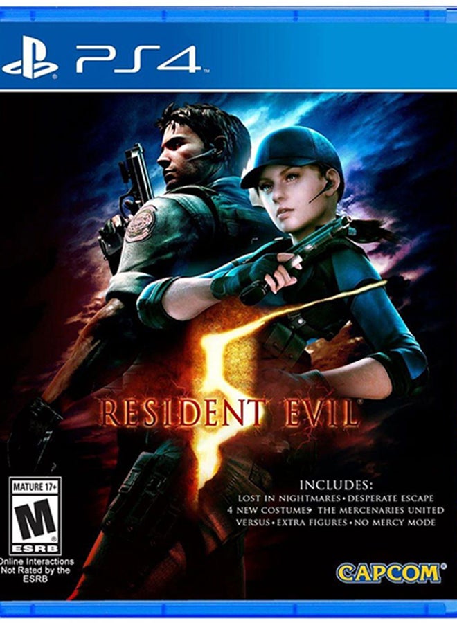 كابكوم لعبة " Resident Evil 5" (إصدار عالمي) - action_shooter - playstation_4_ps4  - Image 1