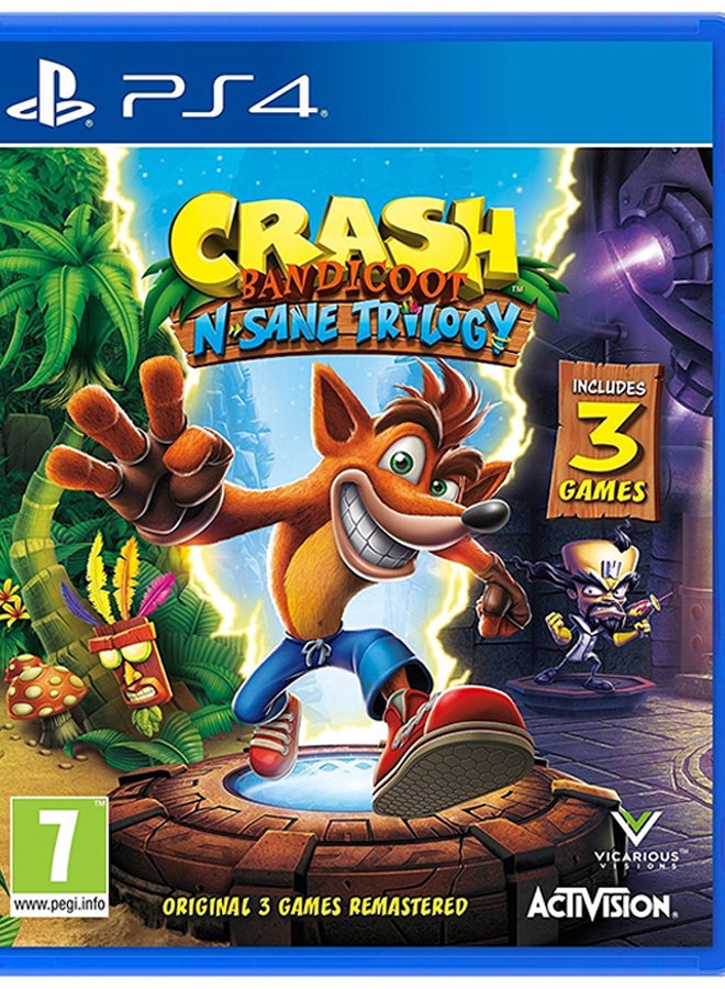 أكتيفجن - لعبة Crash Bandicoot N Sane Trilogy (نسخة عالمية) - مغامرة - بلاي ستيشن 4 (PS4) - Image 1