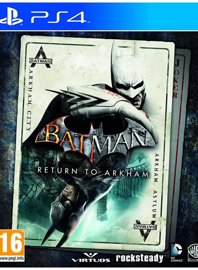 دبليو بي جيمز لعبة الفيديو "‎Batman: Return To Arkham" (إصدار عالمي) - مغامرة - بلاي ستيشن 4 (PS4)  - Image 1