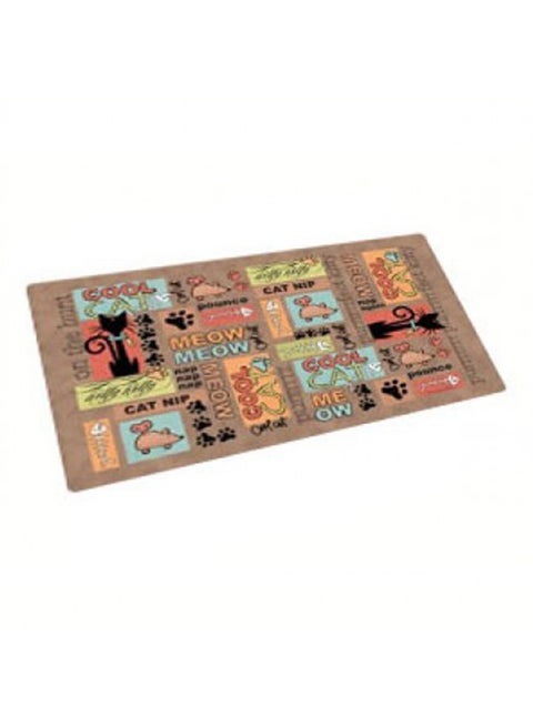 Cool Cat Place Mat Multicolour 12x20cm