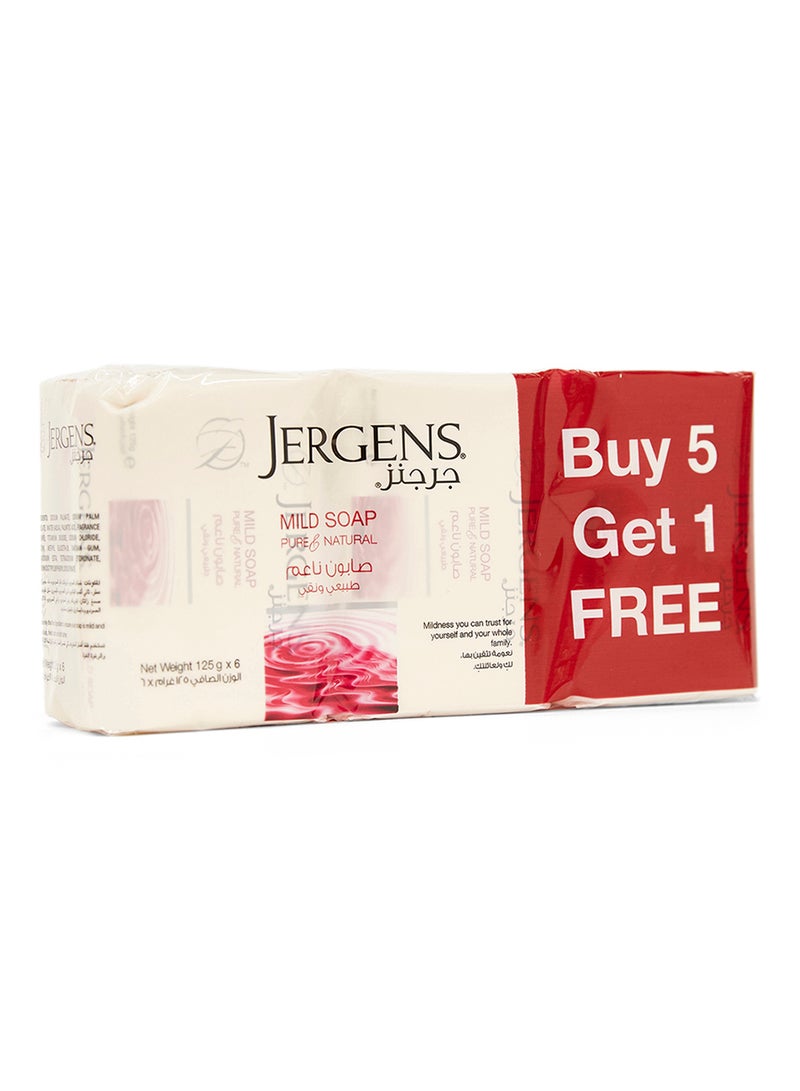 Pack Of 5 + 1 Mild Soap (Bundle Offer) 125grams - v1513009730/N13031060A_1