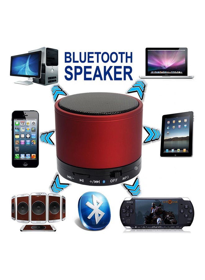 Wireless Bluetooth Mini Portable Speaker Red
