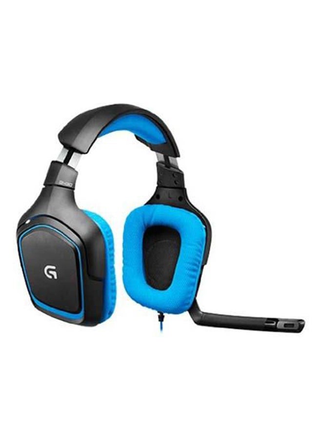 Logitech - Over-Ear Surround Sound Gaming Headphones With Mic Blue/Black - Image 1