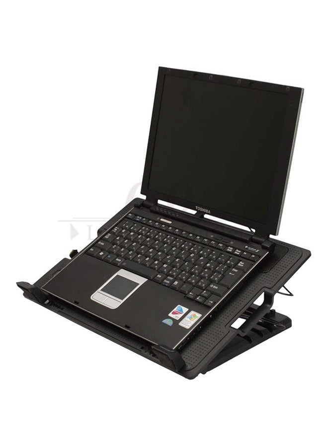 Generic - Adjustable Laptop Cooling Pad Black - Image 1