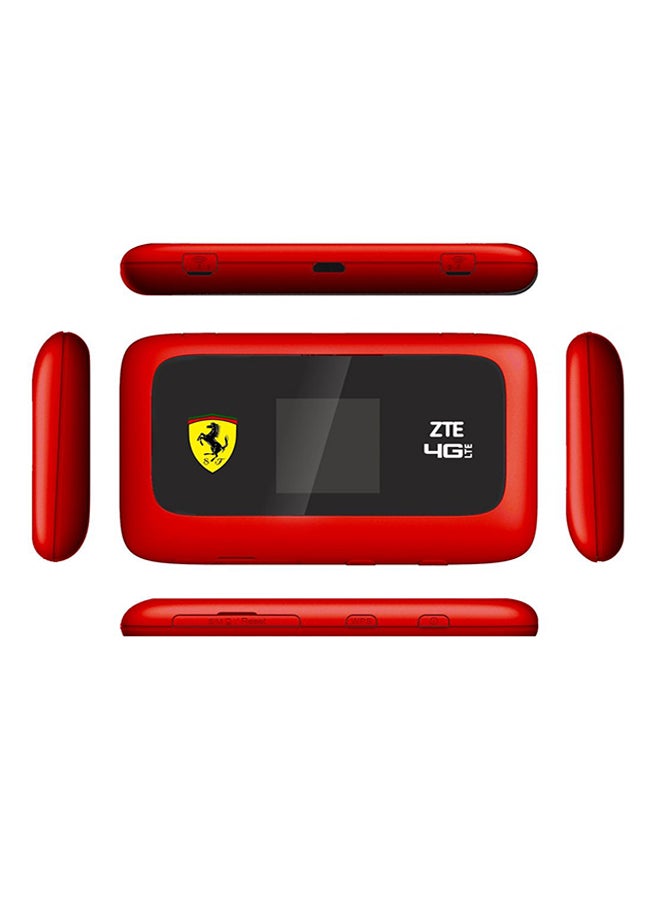 ZTE - 2800.0 mAh Ferrari 4G LTE Wireless Router Black - Image 1
