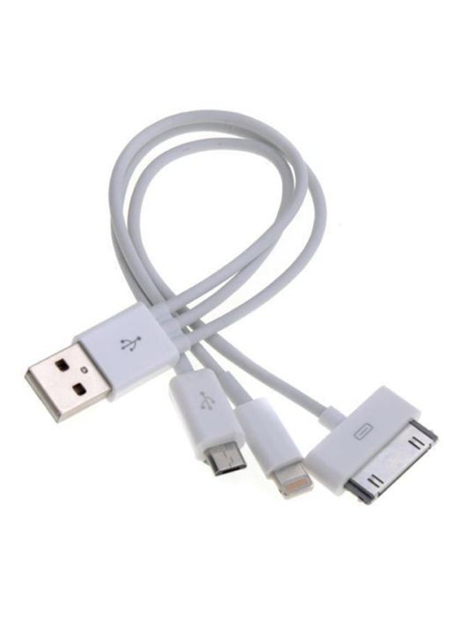 دوين شاحن يونيفرسال 3 في 1 أبيض - Image 3