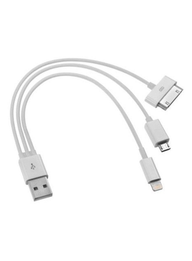 دوين شاحن يونيفرسال 3 في 1 أبيض - Image 2