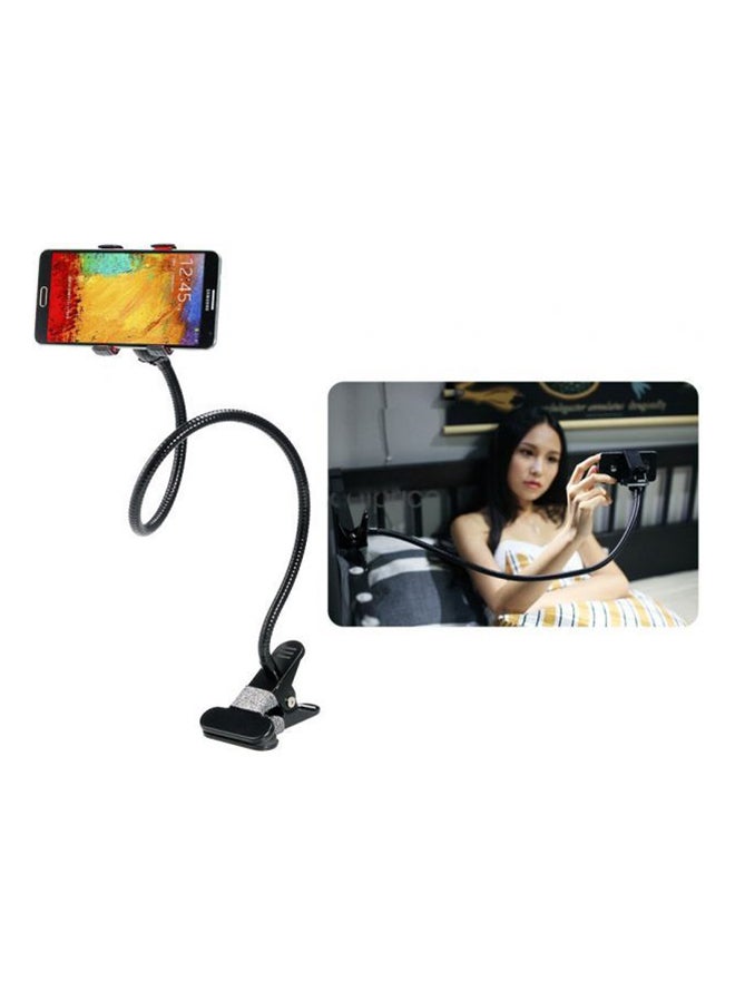 Folding And Flexible Mobile Phone Mount Holder With Clip For Apple iPhone 6/6S Black