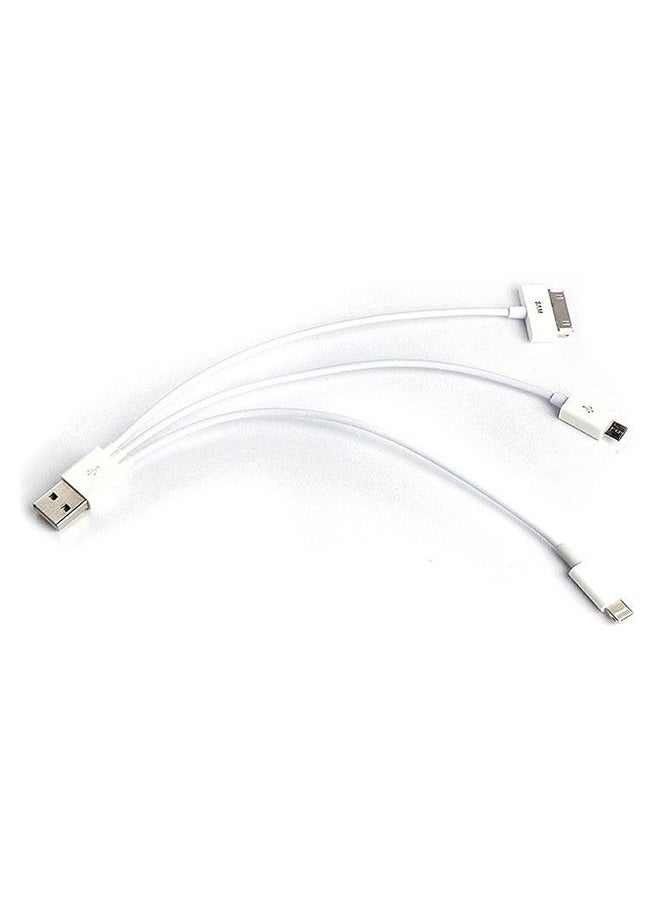 دوين شاحن يونيفرسال 3 في 1 أبيض - Image 4