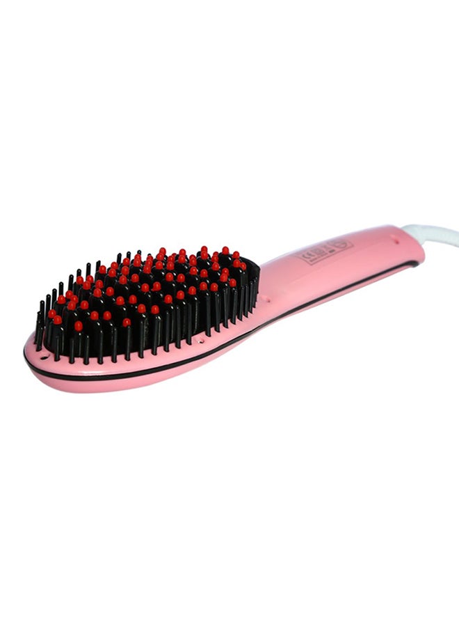 Hair Straightener Brush Pink/Black/Red 500grams - Image 3