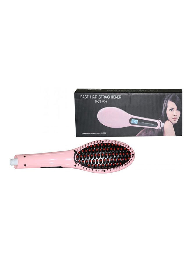 Hair Straightener Brush Pink - Image 4