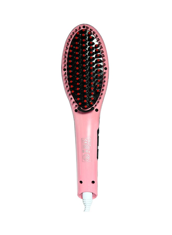 Hair Straightener Brush Pink/Black/Red 500grams - Image 1