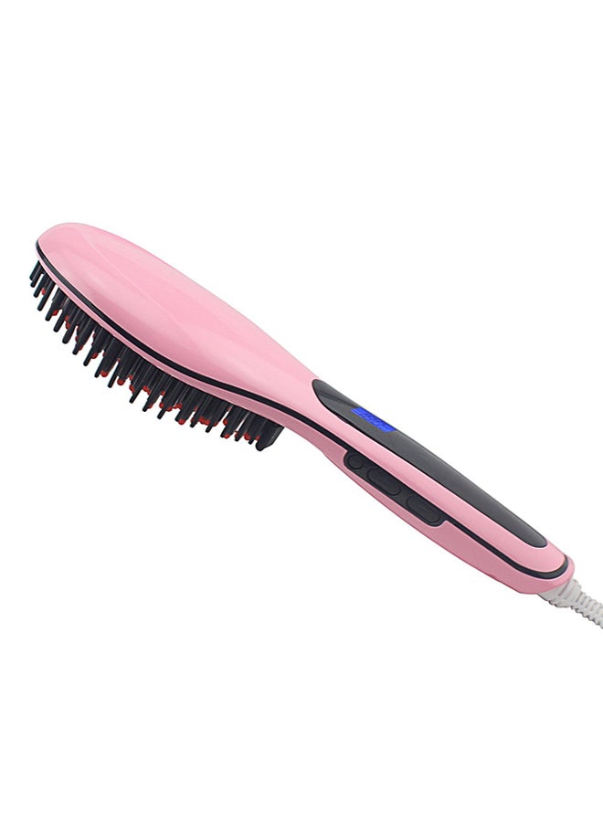 Anti Static Ceramic Hair Straightener Pink/Black - Image 2
