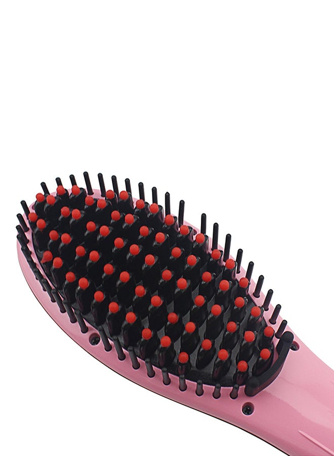 Anti Static Ceramic Hair Straightener Pink/Black - Image 1