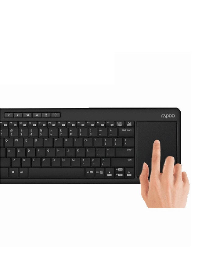 Rapoo K2600 Wireless Keyboard With Touchpad Black/Grey  - Image 3
