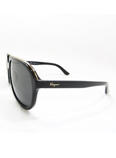 FERRAGAMO Men's Full Rim Oval Sunglasses SF730-001-57  - Image 3