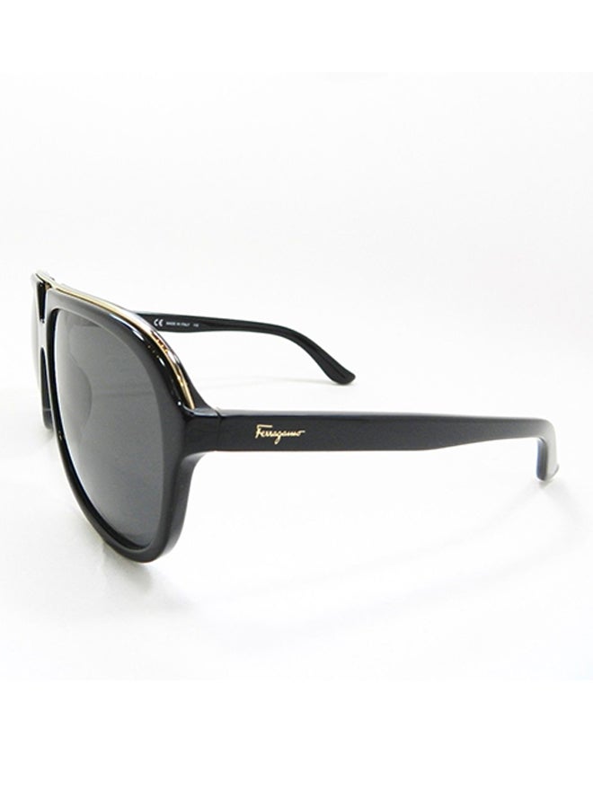 FERRAGAMO Men's Full Rim Oval Sunglasses SF730-001-57 - Image 3