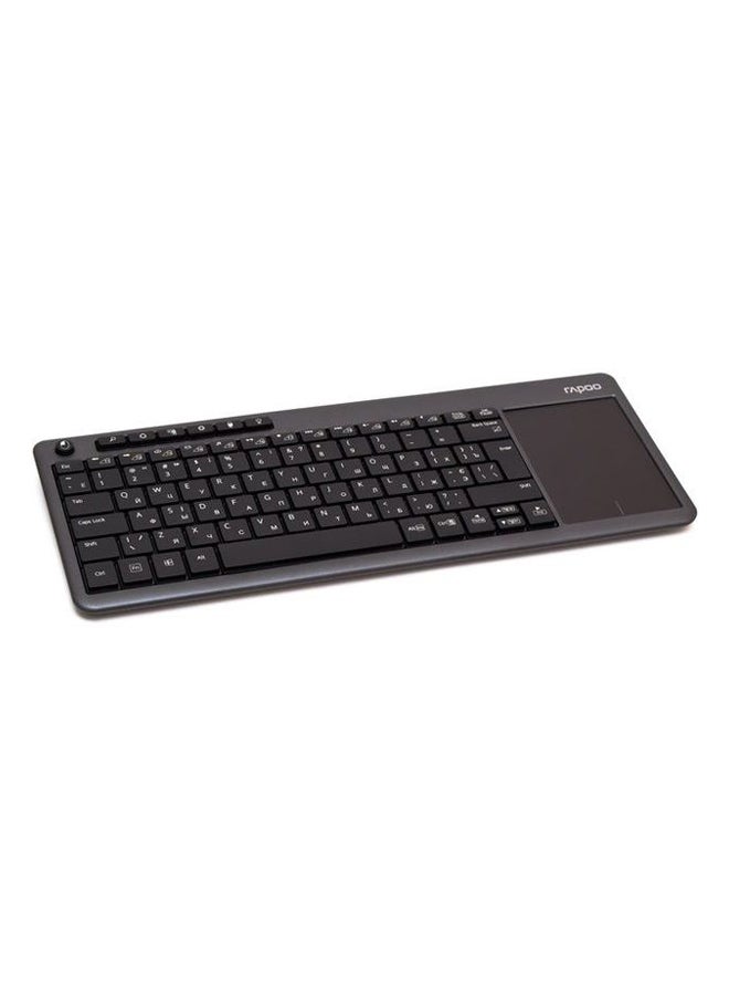 Rapoo K2600 Wireless Keyboard With Touchpad Black/Grey  - Image 2