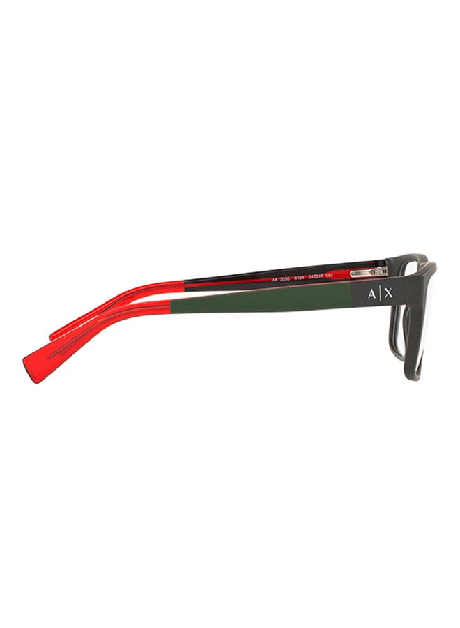 Armani Exchange - Men's Square Eyeglass Frame AX3035 8194 54 - Image 1