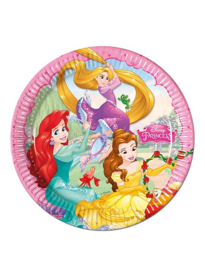 Procos 8-Piece Princess Dreaming Plate Large