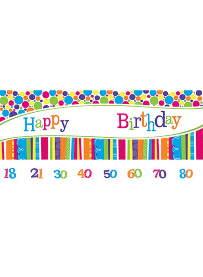 CREATIVE CONVERTING Bright And Bold Jointed Giant Party Banner With Sticker 
